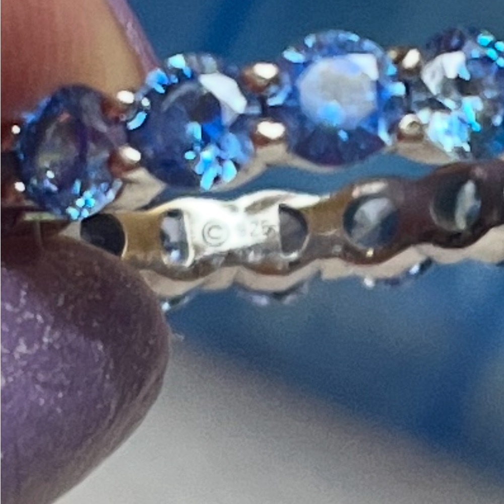 Common Lines Eternity Ring - Blue Gradient - image 3